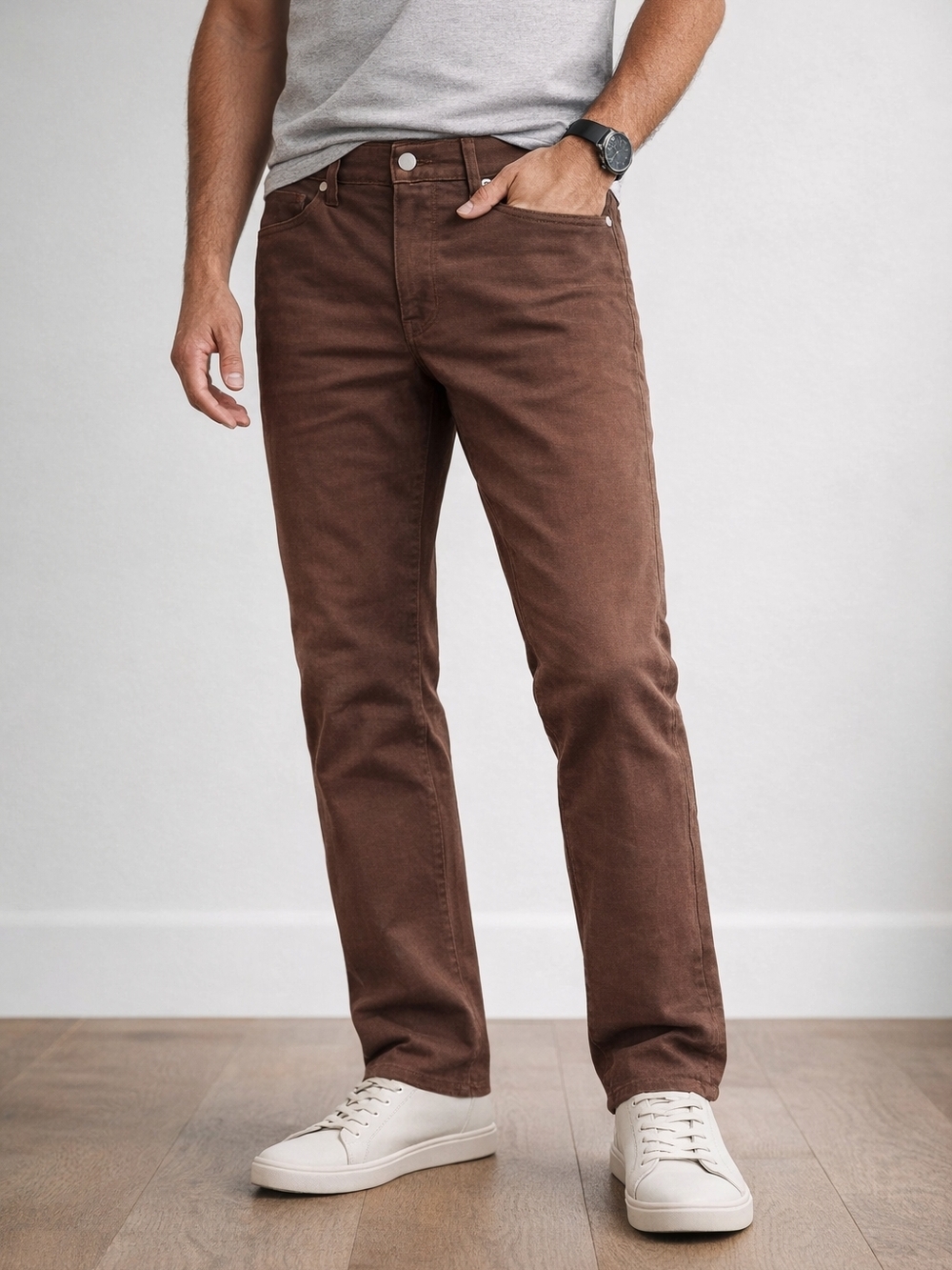 Lululemon ABC Classic Fit Pants 32x32 Brown Utilitech 5 Pocket Stretch Mens